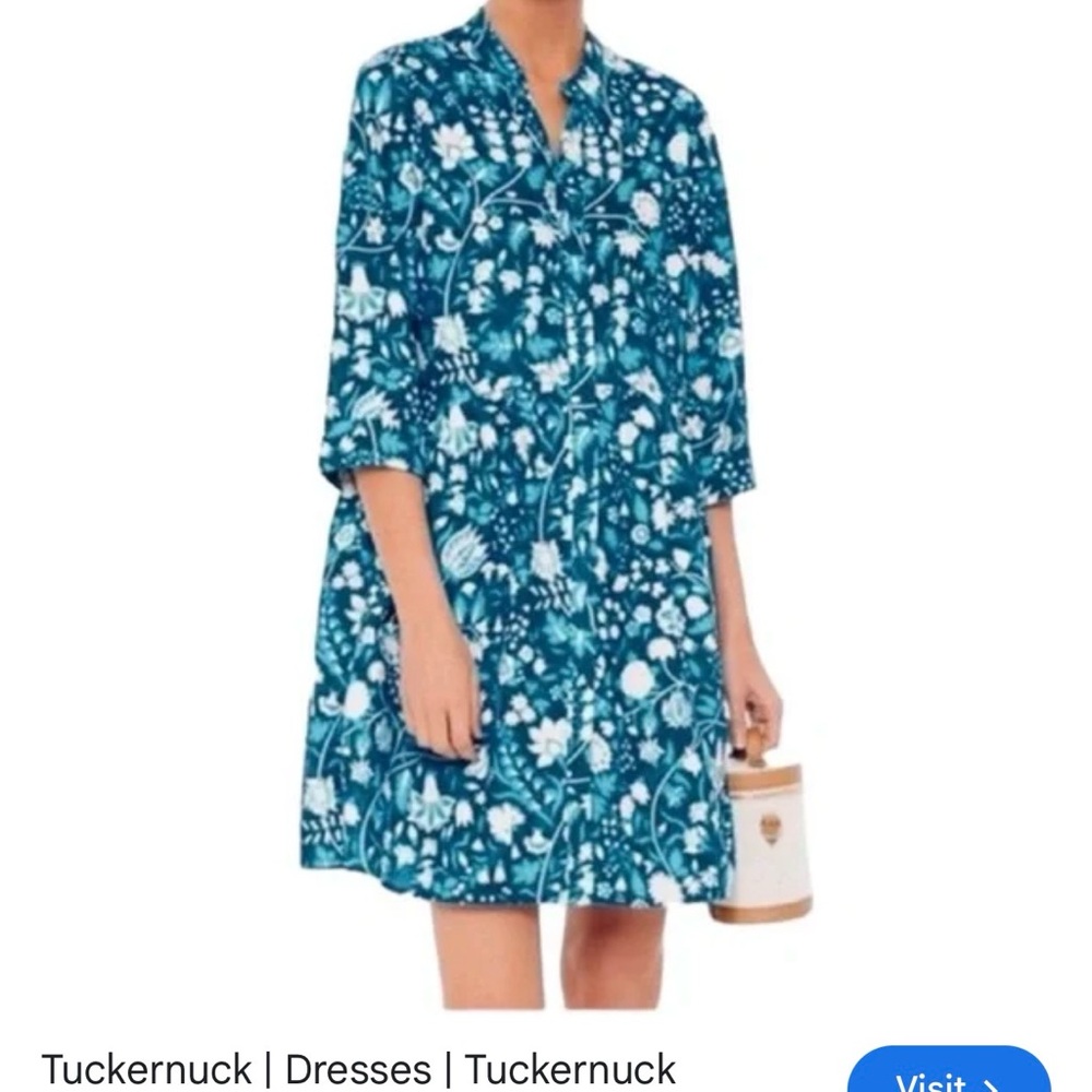 Tuckernuck Blue Santorini royal tshirt Dress